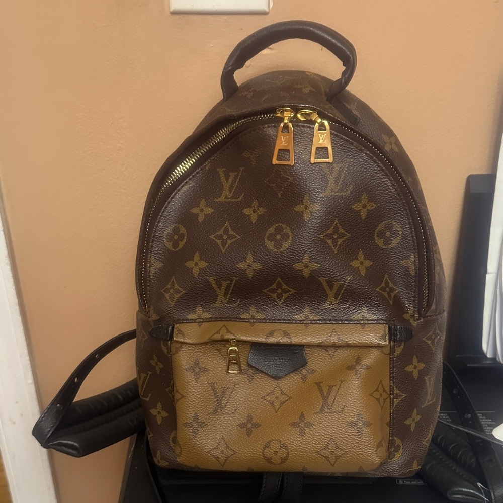 Louis Vuitton Brown and Tan Monogram Backpack